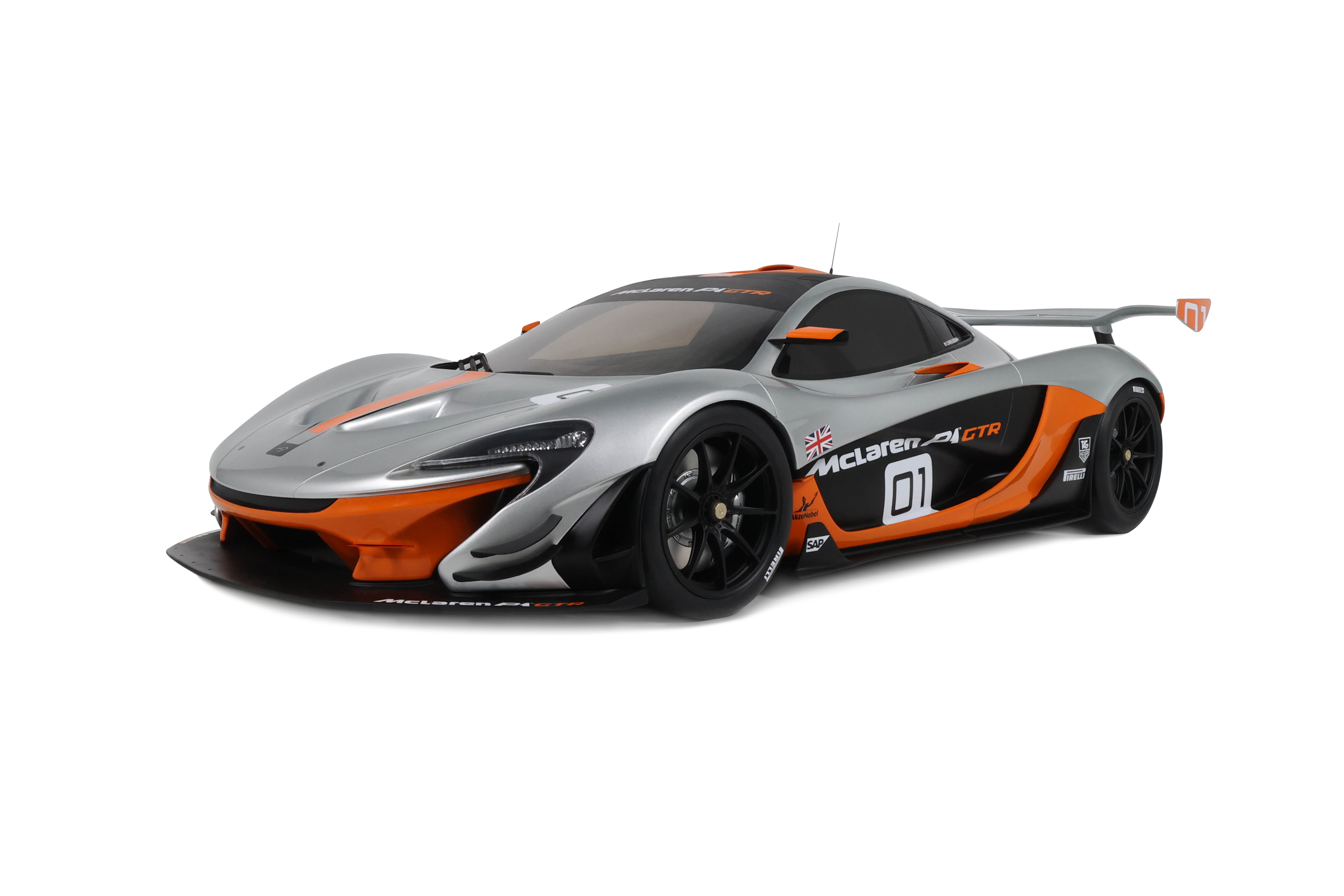 McLaren P1 GTR 2014 Pebbel Beach Grey - 1:8